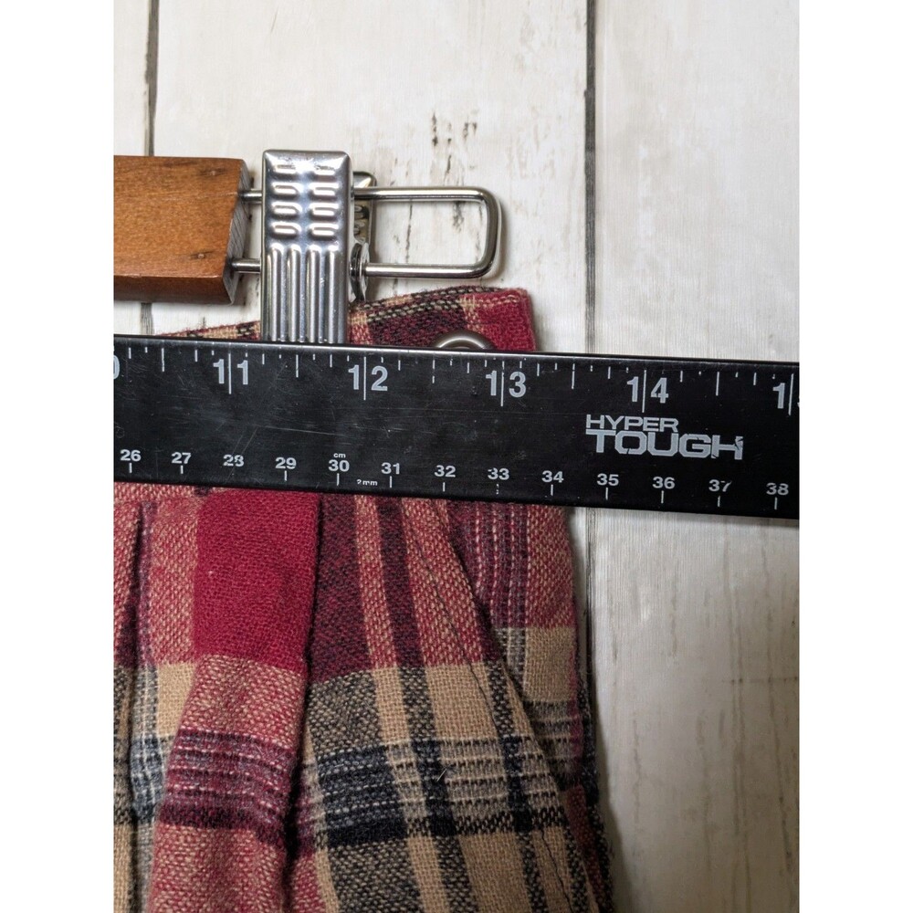Vintage Pendleton Plaid Wool Skirt Petite 10 Cottagecore Rustic Upcycle *READ* - Picture 7 of 8